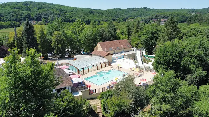 vue aerienne du camping la butte