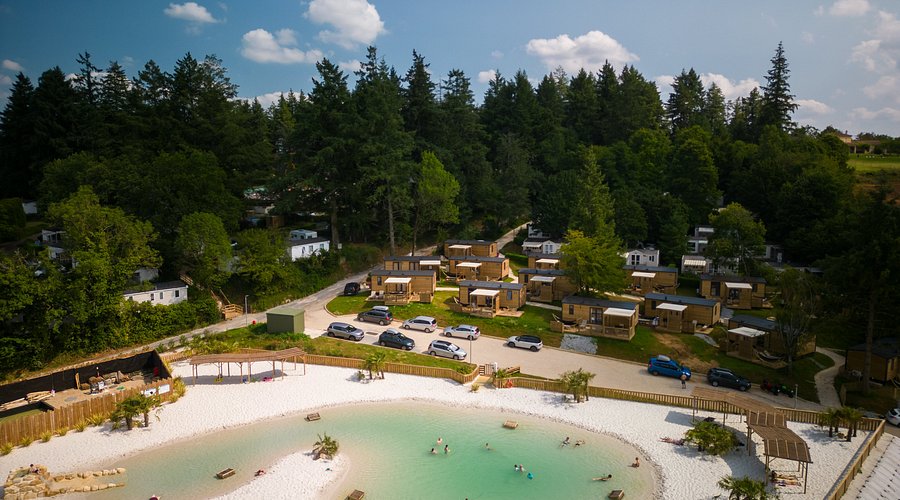Vue aérienne du Camping Le Sequoia